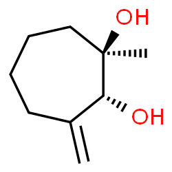 1,2-Cycloheptanediol, 1-methyl-3-methylene-, (1R,2R)-rel- (9CI)结构式