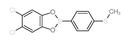 1,3,2-Benzodioxaborole, 5,6-dichloro-2-(4-(methylthio)phenyl)- (9CI) Structure