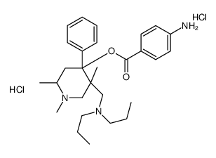 [5-[(dipropylamino)methyl]-1,2,5-trimethyl-4-phenylpiperidin-4-yl] 4-aminobenzoate,dihydrochloride结构式