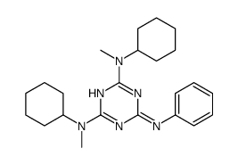 N,N'-(6-Anilino-s-triazine-2,4-diyl)bis(N-methylcyclohexylamine) Structure