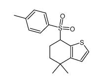 4,4-Dimethyl-7-(p-toluenesulfonyl)-4,5,6,7-tetrahydrobenzo[b]thiophene结构式