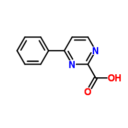 4-Phenyl-2-pyrimidinecarboxylic acid structure