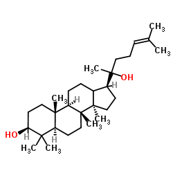 (3β,13ξ)-Dammar-24-ene-3,20-diol结构式