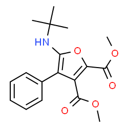 2,3-Furandicarboxylic acid,5-[(1,1-dimethylethyl)amino]-4-phenyl-,dimethyl ester (9CI)结构式