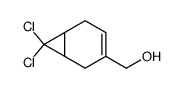 (7,7-dichlorobicyclo[4.1.0]hept-3-en-3-yl)methanol结构式