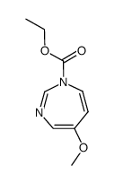 1-ethoxycarbonyl-5-methoxy-1H-1,3-diazepine结构式