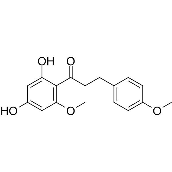 2',4'-Dihydroxy-4,6'-diMethoxydihydrochalcone Structure