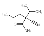 2-cyano-2-propan-2-yl-pentanamide Structure