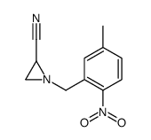 1-[(5-methyl-2-nitrophenyl)methyl]aziridine-2-carbonitrile Structure