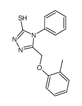 5-[(2-METHYLPHENOXY)METHYL]-4-PHENYL-4H-1,2,4-TRIAZOLE-3-THIOL Structure