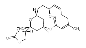 2-Thiazolidinone,4-[(1R,4Z,8Z,10S,13R,15R)-15-hydroxy-5,10-dimethyl-3-oxo-2,14-dioxabicyclo[11.3.1]heptadeca-4,8-dien-15-yl]-,(4R)- Structure
