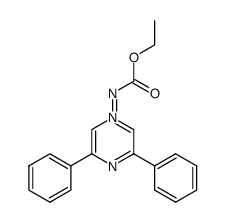 (3,5-diphenylpyrazin-1-ium-1-yl)(ethoxycarbonyl)amide结构式