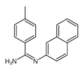 4-methyl-N'-naphthalen-2-ylbenzenecarboximidamide结构式
