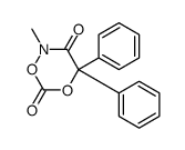 2-methyl-4,4-diphenyl-1,5,2-dioxazinane-3,6-dione Structure