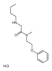 2-(butylamino)-N-methyl-N-(2-phenoxyethyl)acetamide,hydrochloride Structure