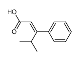 (E)-4-methyl-3-phenyl-2-pentenoic acid结构式