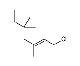 7-chloro-3,3,5-trimethylhepta-1,5-diene Structure