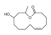 11-Hydroxytetradec-5-en-13-olid结构式