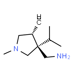 Methyl, [4-(aminomethyl)-1-methyl-4-(1-methylethyl)-3-pyrrolidinyl]-, cis- (9CI)结构式