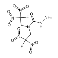 [N,N-bis(2-fluoro-2,2-dinitroethyl)carbamyl]hydrazide Structure