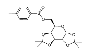 1,2:3,4-Di-O-isopropyliden-6-O-(p-tolylsulfinyl)-α-D-galactopyranose结构式