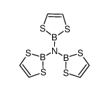 Tris(1,2,3-dithiaborolen-2-yl)amin结构式