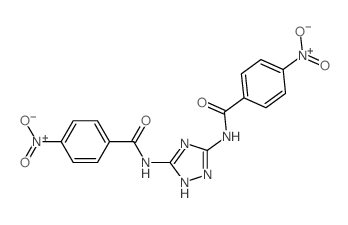 4-nitro-N-[3-[(4-nitrobenzoyl)amino]-1H-1,2,4-triazol-5-yl]benzamide结构式