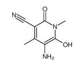 3-Pyridinecarbonitrile,5-amino-1,2-dihydro-6-hydroxy-1,4-dimethyl-2-oxo- Structure