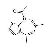 1-(3,5-dimethylthieno[2,3-c]diazepin-1-yl)ethanone结构式