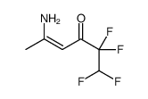 5-amino-1,1,2,2-tetrafluorohex-4-en-3-one结构式