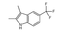 2,3-二甲基-5-(三氟甲基)-1H-吲哚结构式