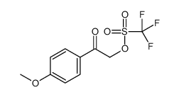 [2-(4-methoxyphenyl)-2-oxoethyl] trifluoromethanesulfonate结构式