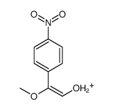 [2-methoxy-2-(4-nitrophenyl)ethenyl]oxidanium Structure