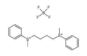 S,S'-dimethyl-1,4-bis(phenylthio)butane fluoroborate结构式