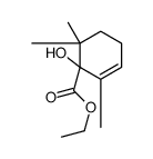 ethyl 1-hydroxy-2,6,6-trimethylcyclohex-2-ene-1-carboxylate Structure