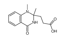 3-(1,2-dimethyl-4-oxo-1,2,3,4-tetrahydro-2-quinazolinyl)propionic acid Structure