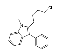 2-(4-chlorobutyl)-1-methyl-3-phenylindole结构式