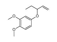 1,2-dimethoxy-4-pent-1-en-3-yloxybenzene Structure