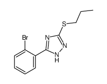 5-(2-bromophenyl)-3-propylsulfanyl-1H-1,2,4-triazole Structure