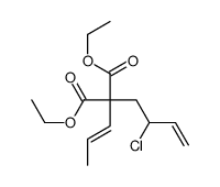 diethyl 2-(2-chlorobut-3-enyl)-2-prop-1-enylpropanedioate结构式