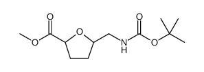 Hexonic acid, 2,5-anhydro-3,4,6-trideoxy-6-[[(1,1-dimethylethoxy)carbonyl]amino]-, methyl ester Structure