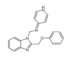 N-[[2-(phenoxymethyl)benzimidazol-1-yl]methyl]pyridin-4-amine Structure