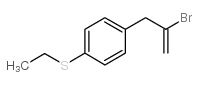 2-Bromo-3-[4-(ethylthio)phenyl]-1-propene结构式