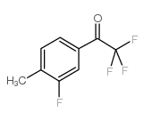 2,2,2-trifluoro-1-(3-fluoro-4-methylphenyl)ethanone Structure