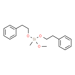 methoxymethylbis(2-phenylethoxy)silane Structure