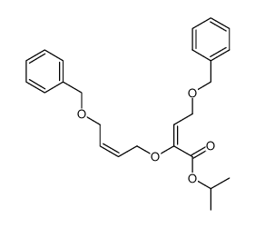 (E)-4-Benzyloxy-2-((Z)-4-benzyloxy-but-2-enyloxy)-but-2-enoic acid isopropyl ester Structure