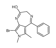 Pyrrolo(3,4-e)-1,4-diazepin-2(1H)-one, 3,7-dihydro-8-bromo-6,7-dimethy l-5-phenyl- picture