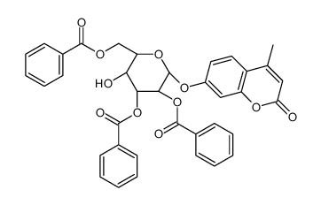 4-Methylumbelliferyl 2,3,6-Tri-O-benzoyl--D-galactopyranoside structure