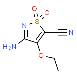 5-Isothiazolecarbonitrile,3-amino-4-ethoxy-,1,1-dioxide(9CI) structure