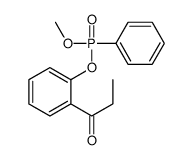 1-[2-[methoxy(phenyl)phosphoryl]oxyphenyl]propan-1-one Structure